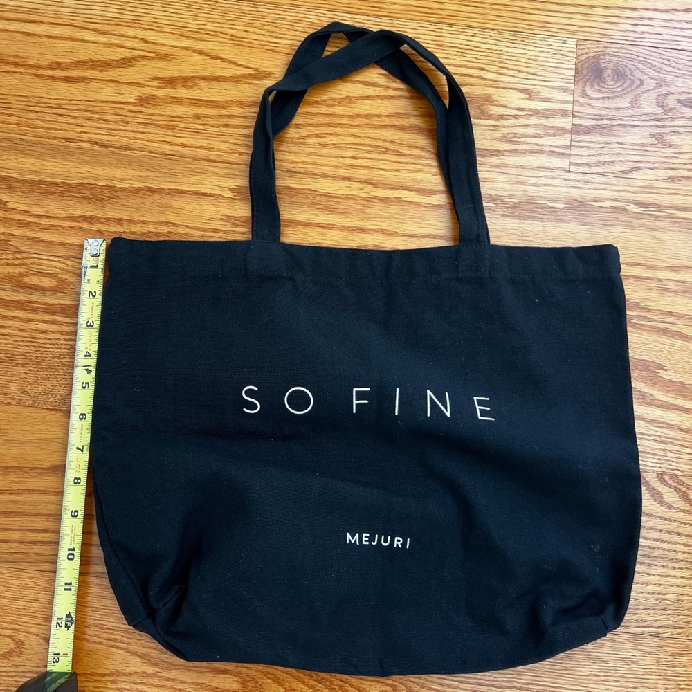 So Fine Mejuri Black Tote Bag
